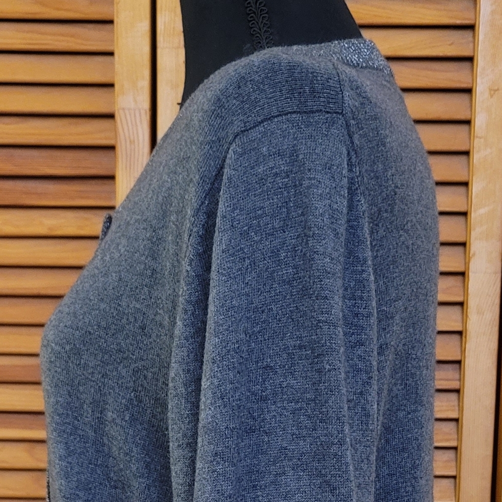 EUC Apostrophe Cardigan Sweater Size Large - Picture 6 of 13